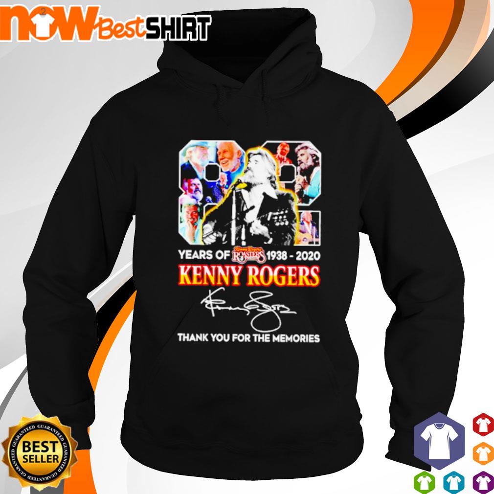 82 Years of Kenny Rogers 1938 - 2021 thank you for the memories signatures s hoodie