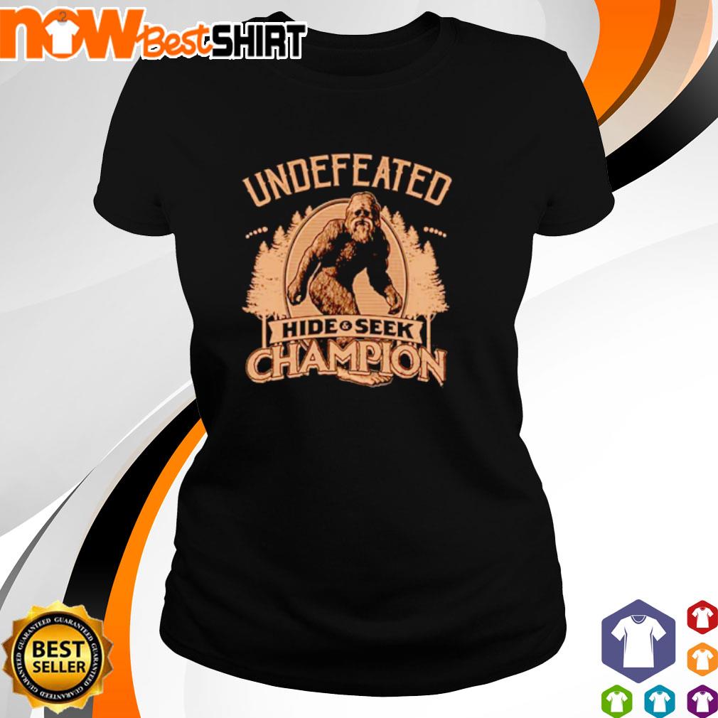 Bigfoot undefeated hide and seek champion shirt, hoodie