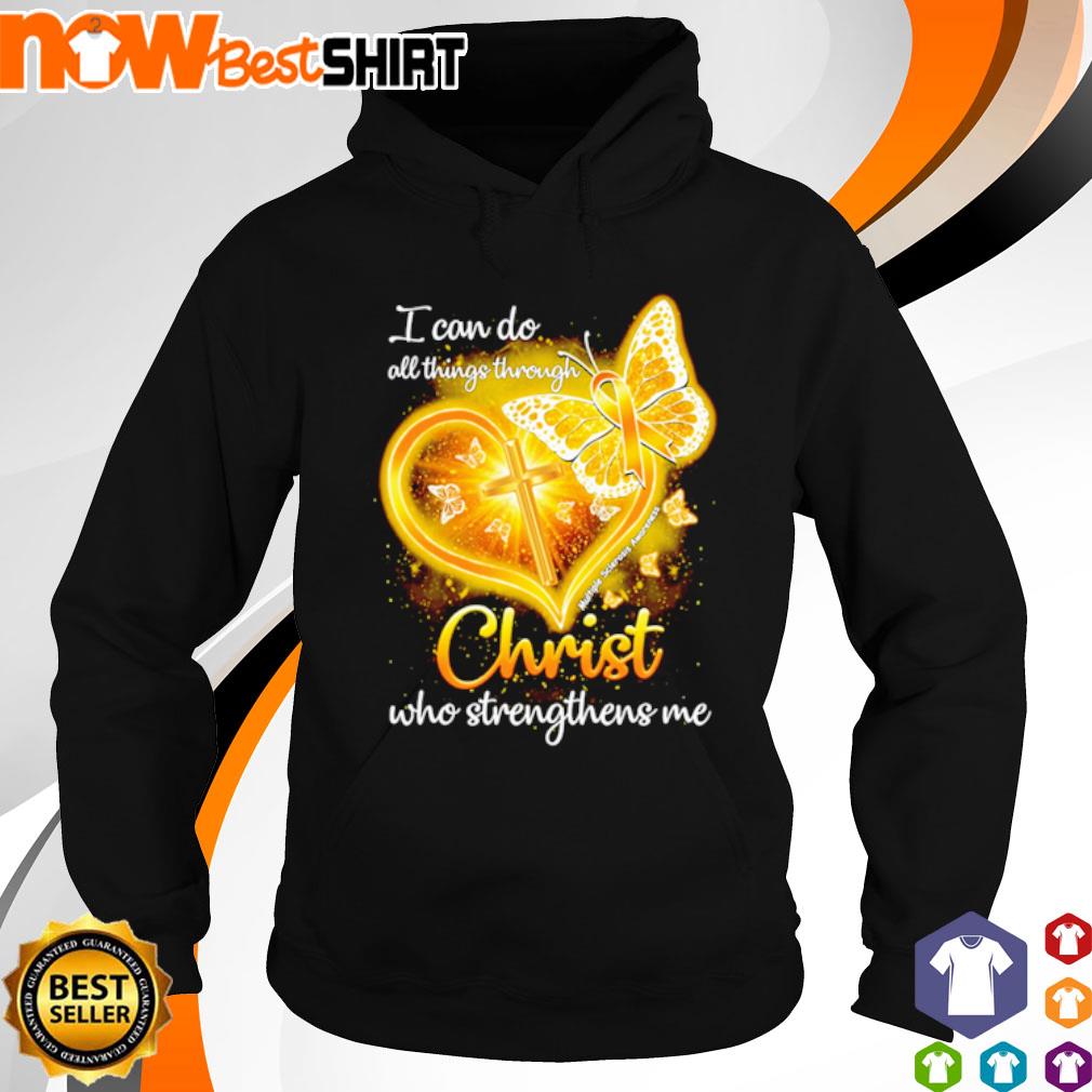 Butterfly I can do all things through Christ who strengthens me s hoodie