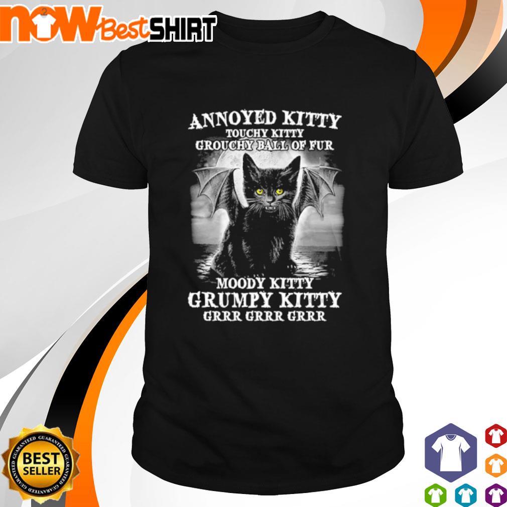 annoyed kitty t shirt