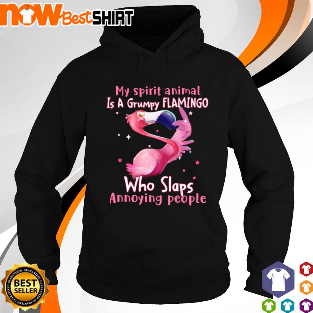 Flamingo My spirit animal is a grumpy Flamingo who slaps annoying people s hoodie
