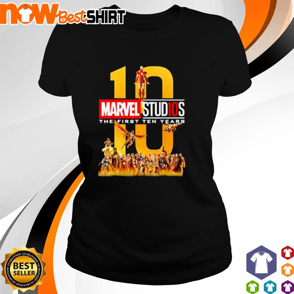 marvel studios the first ten years t shirt