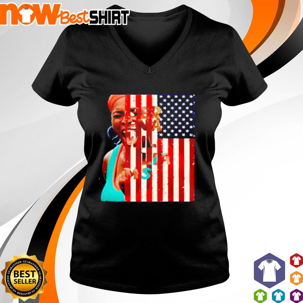 Serena Williams America Flag Shirt Hoodie Sweatshirt And Tank Top