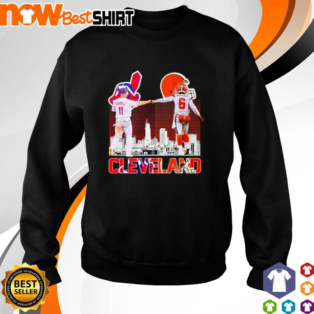 Baker Mayfield Cleveland Browns and José Ramírez Cleveland Indians  signatures shirt, hoodie, sweater, long sleeve and tank top