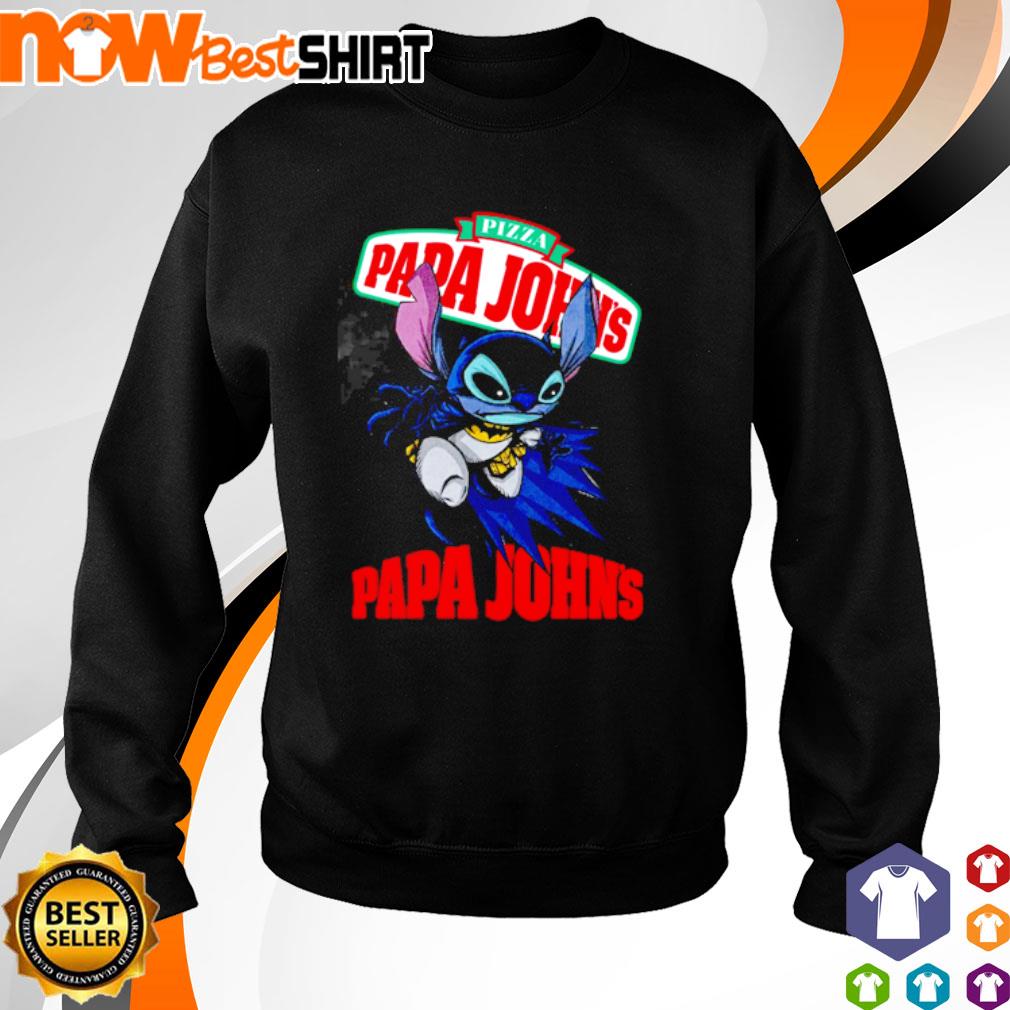 Stitch Batman Pizza Papa John's shirt, hoodie, sweatshirt and tank top