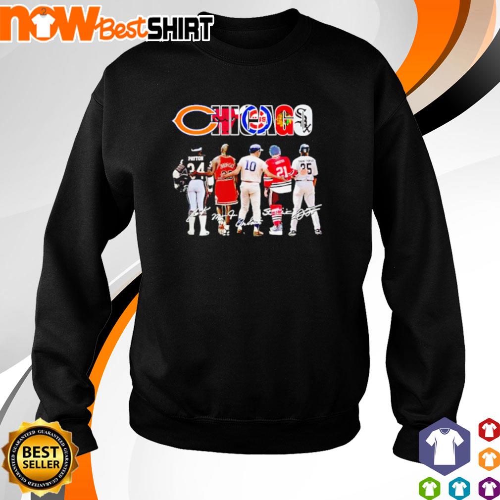 Chicago Walter Payton Michael Jordan Ron Santo's Stan Mikita Frank Thomas's  signatures shirt, hoodie, sweatshirt and tank top