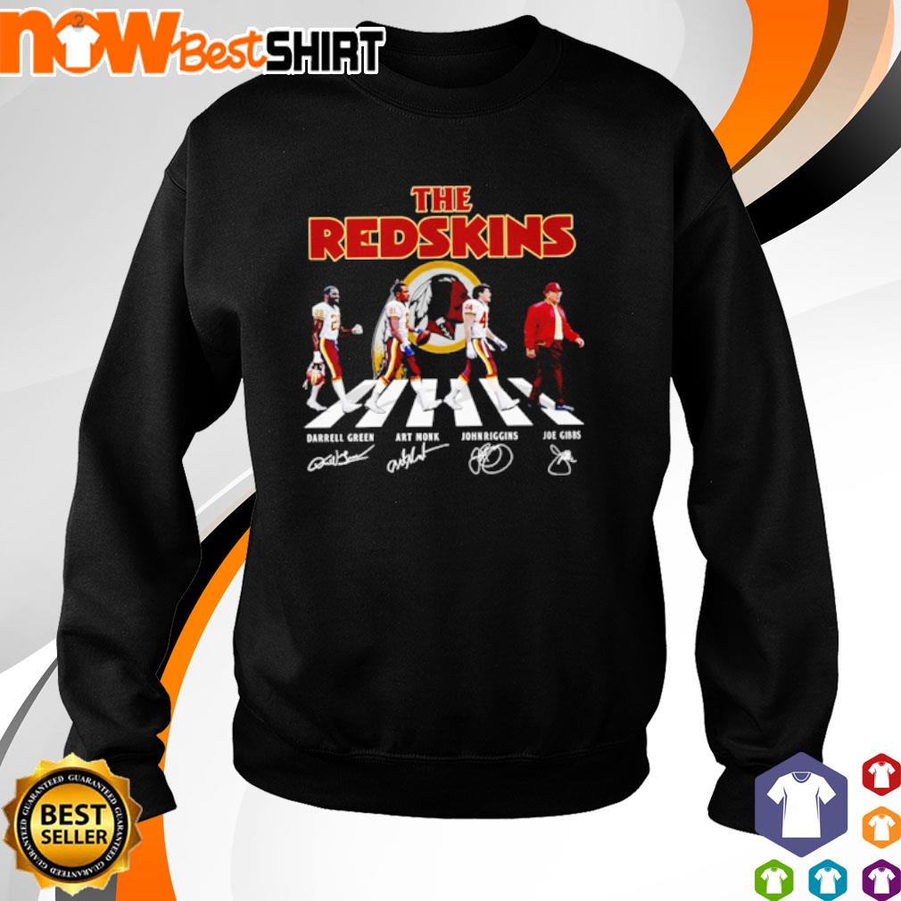 The Redskins Darrell Green Art Monk John Riggins Joe Gibbs abbey road  signatures shirt, hoodie, tank top, sweater and long sleeve t-shirt