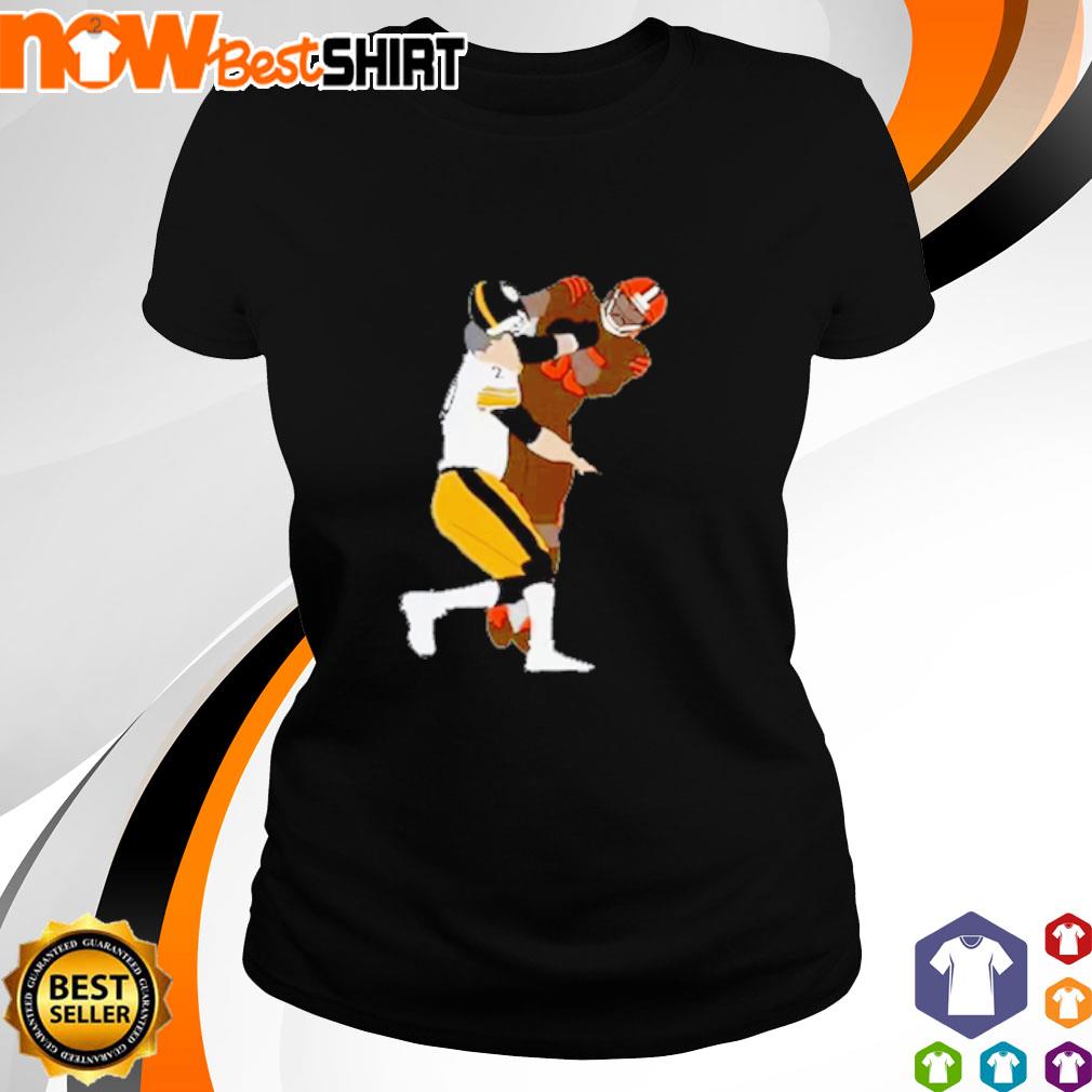 FREE shipping Funny Myles Garrett Cleveland Browns Hit Mason Rudolph  Pittsburgh Steelers shirt, Unisex tee, hoodie, sweater, v-neck and tank top