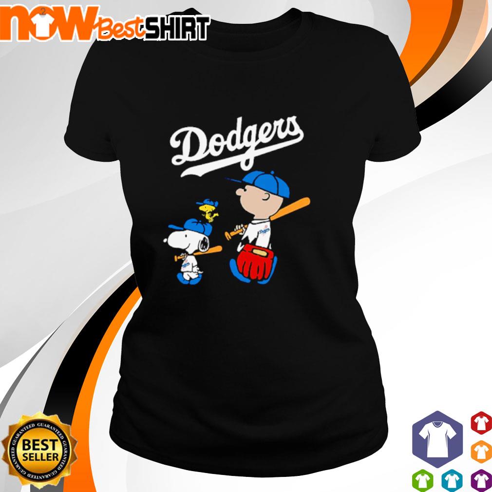 Charlie Brown And Snoopy Playing Baseball Los Angeles Dodgers Mlb 2023  shirt - Guineashirt Premium ™ LLC
