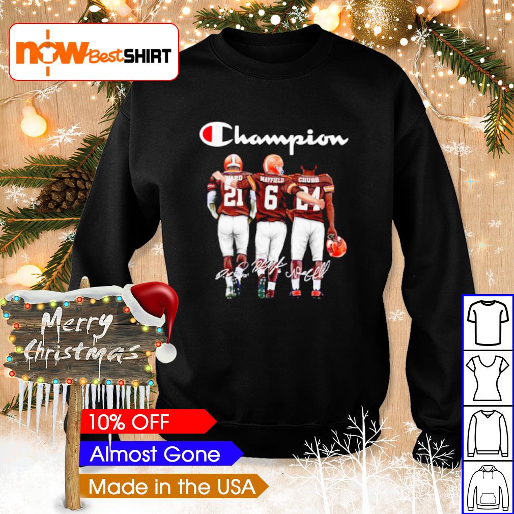 Good Cleveland Browns Ward Mayfield And Chubb Champion Shirt