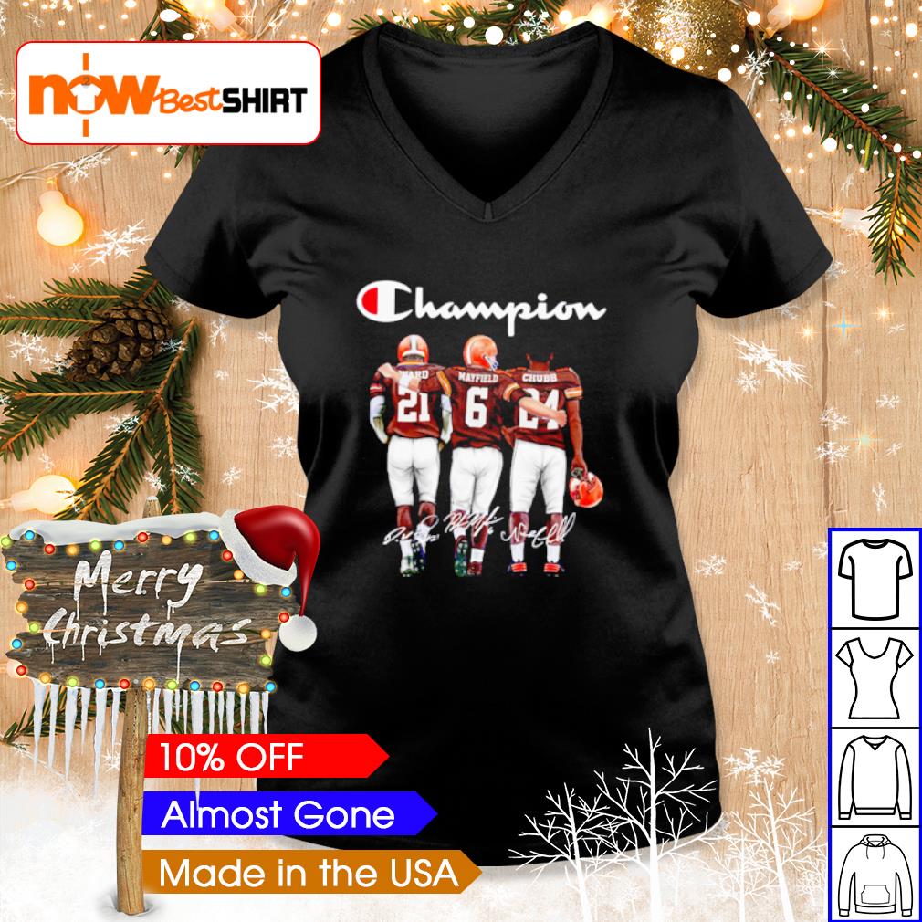 Good Cleveland Browns Ward Mayfield And Chubb Champion Shirt