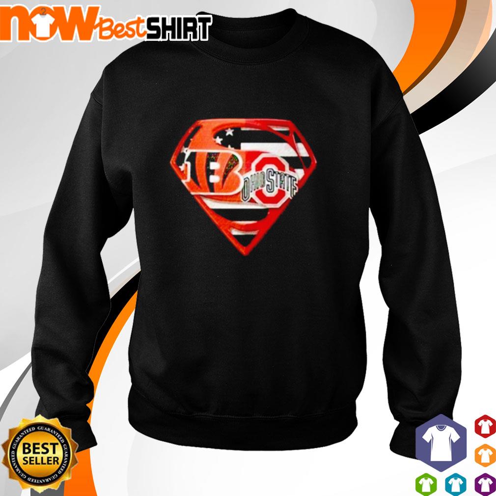 Cincinnati Bengals and Ohio State Buckeyes Superman shirt, hoodie