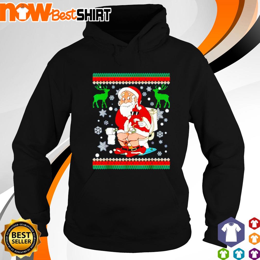 Santa pooping down chimney on sale sweater