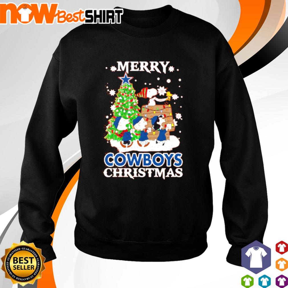 Snoopy and Friends Merry Dallas Cowboys Christmas shirt, hoodie, sweater,  long sleeve and tank top