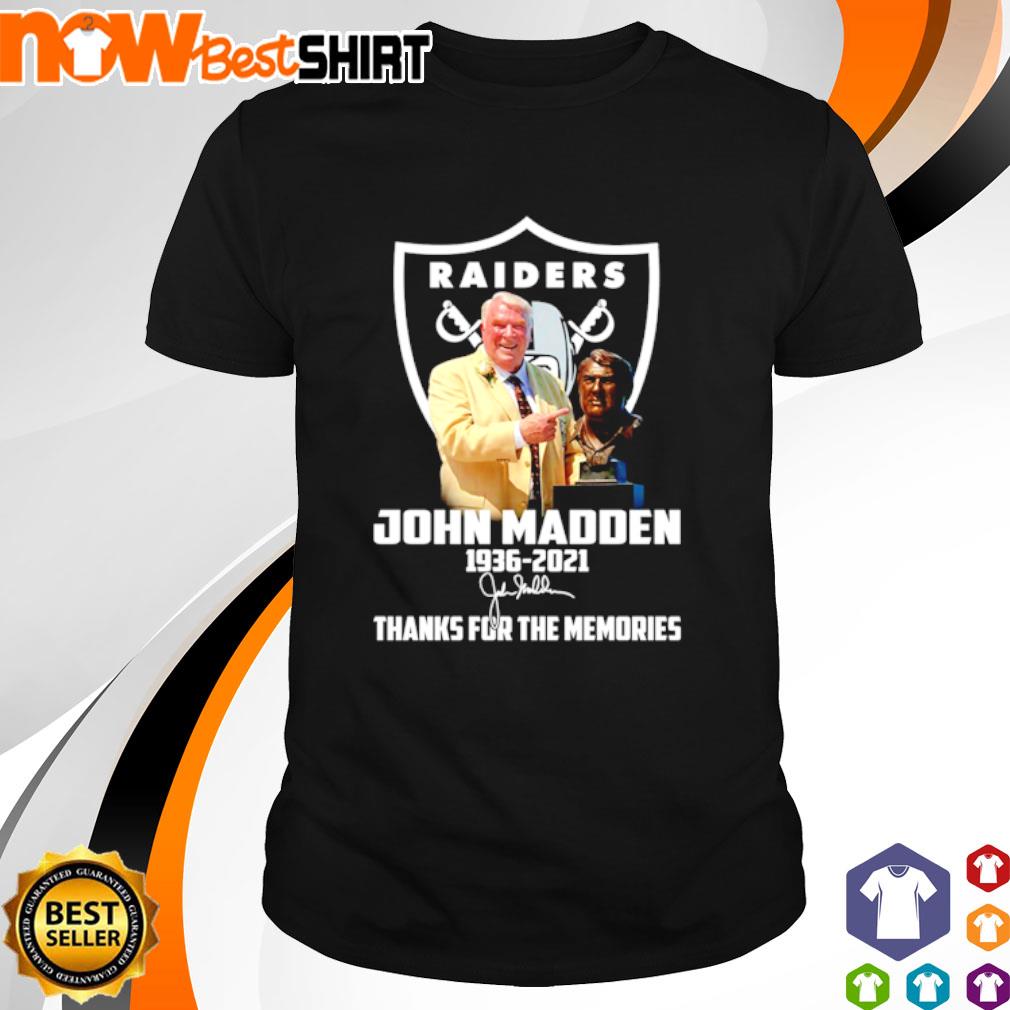 Las Vegas Raiders John Madden thanksgiving signature T-shirt - Kaiteez