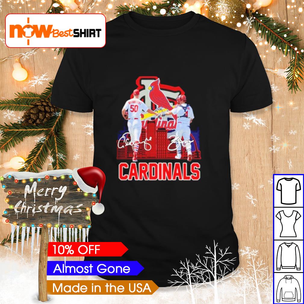 Louis Cardinals Adam Wainwright and Yadier Molina signatures