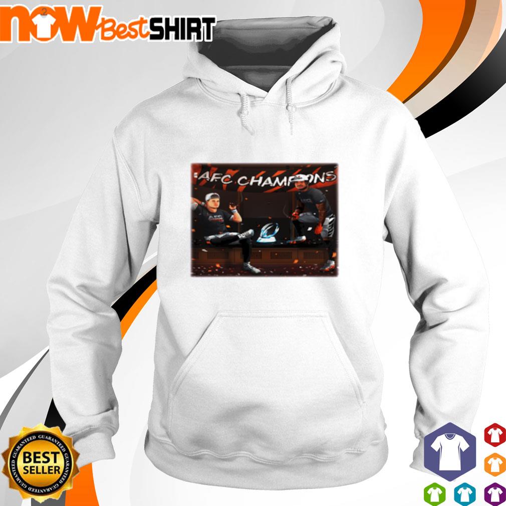 Joe Burrow And Ja'Marr Chase Bengals AFC Championship Shirt,Sweater, Hoodie,  And Long Sleeved, Ladies, Tank Top