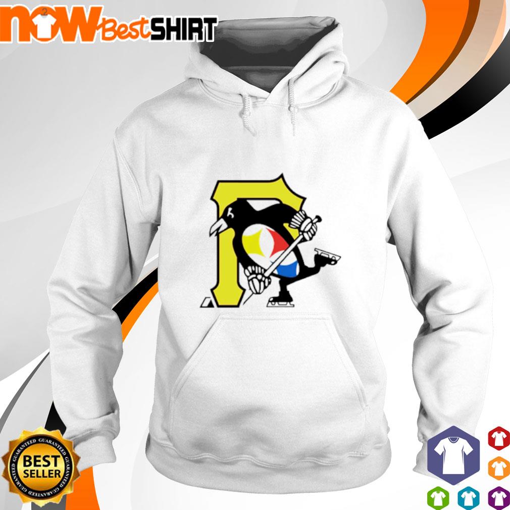 Cool Pittsburgh Sports Teams Penguins Steelers Pirates Combined Mash Up  Logos T Shirt