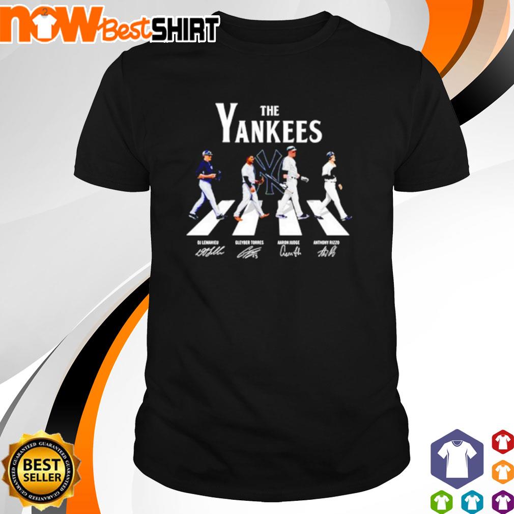 The Yankees Dj Lemahieu Gleyber Torres Aaron Judge Anthony Rizzo Signatures  T-Shirt, hoodie, sweater, long sleeve and tank top