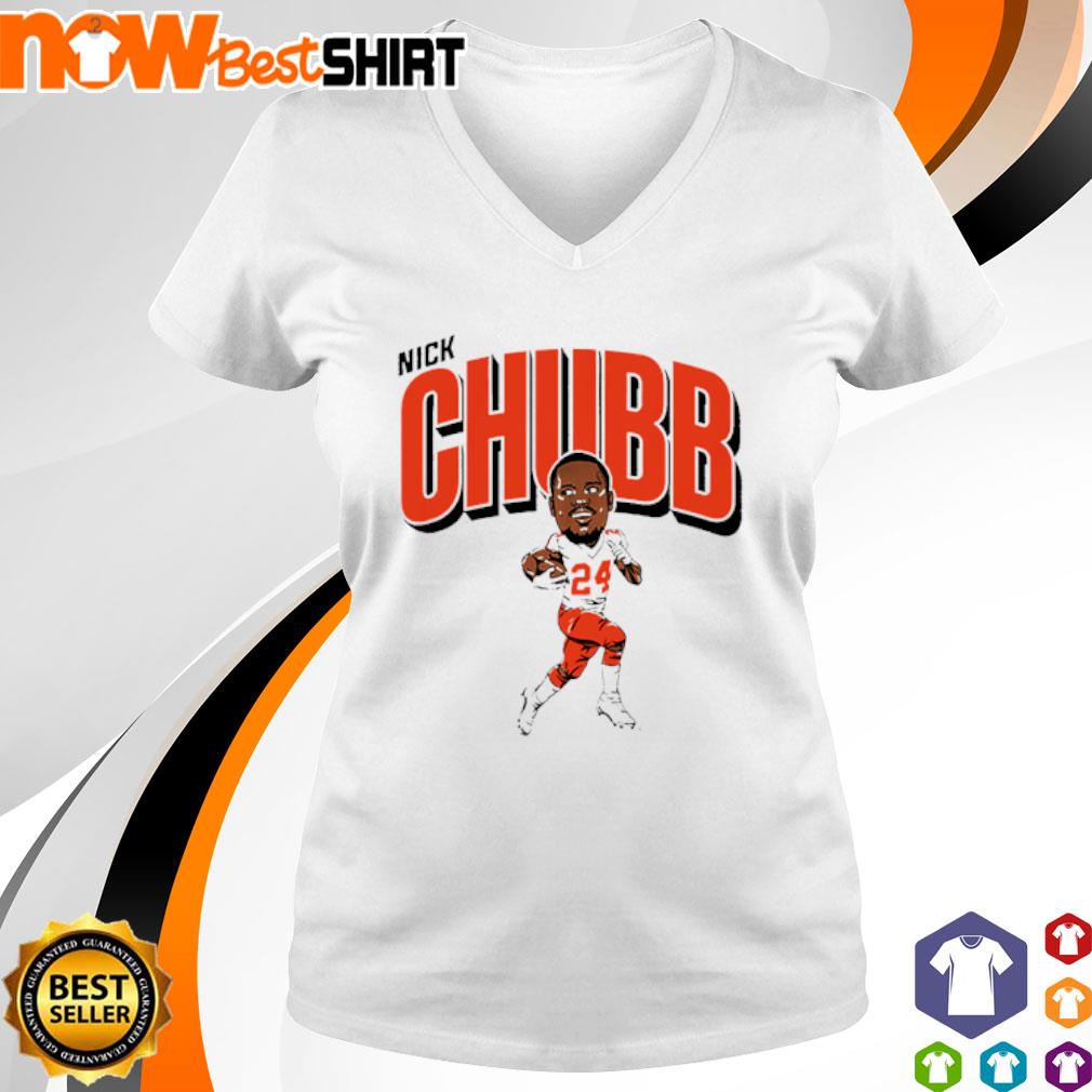 Cleveland Brown Nick Chubb Caricature Shirt, hoodie, sweater, long sleeve  and tank top