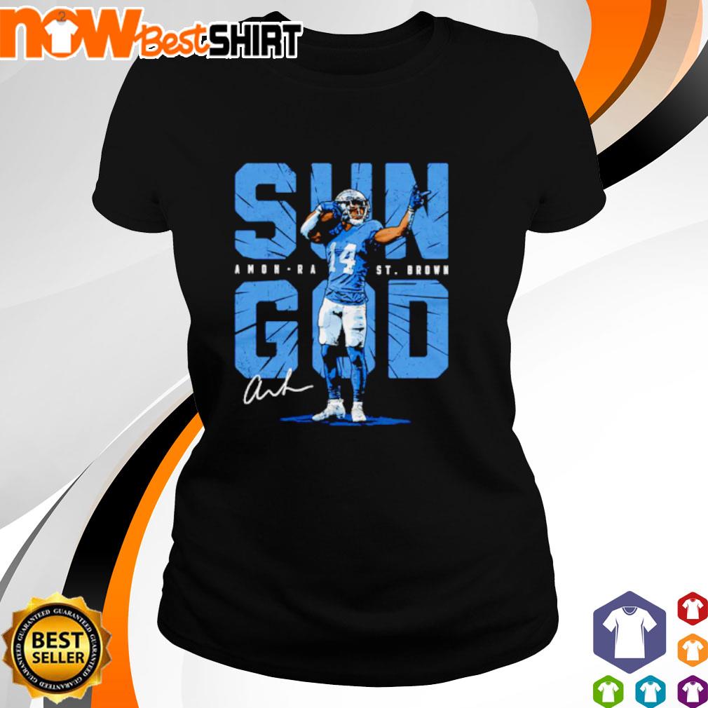 Amon-Ra St. Brown Detroit Lions football sun God 2023 T-shirt, hoodie,  sweater, long sleeve and tank top