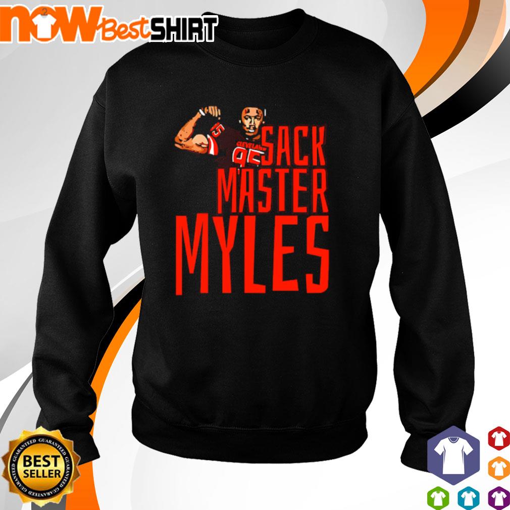 Sack Master Myles Garrett Cleveland Browns Shirt - High-Quality