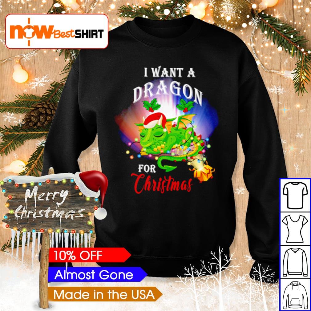 I want and dragon for Christmas sweater