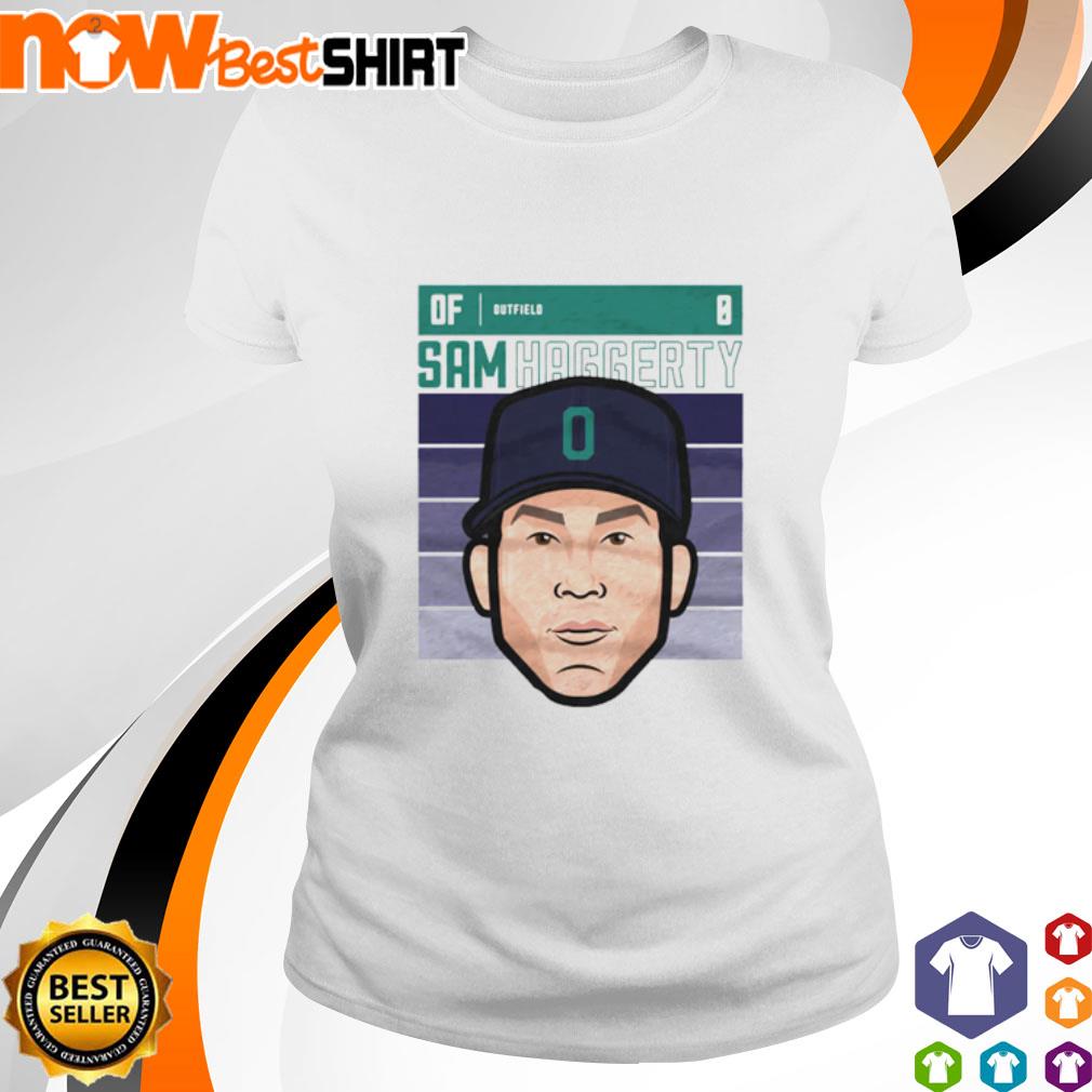  Sam Haggerty Men's T-Shirt - Sam Haggerty Seattle Baseball :  Sports & Outdoors