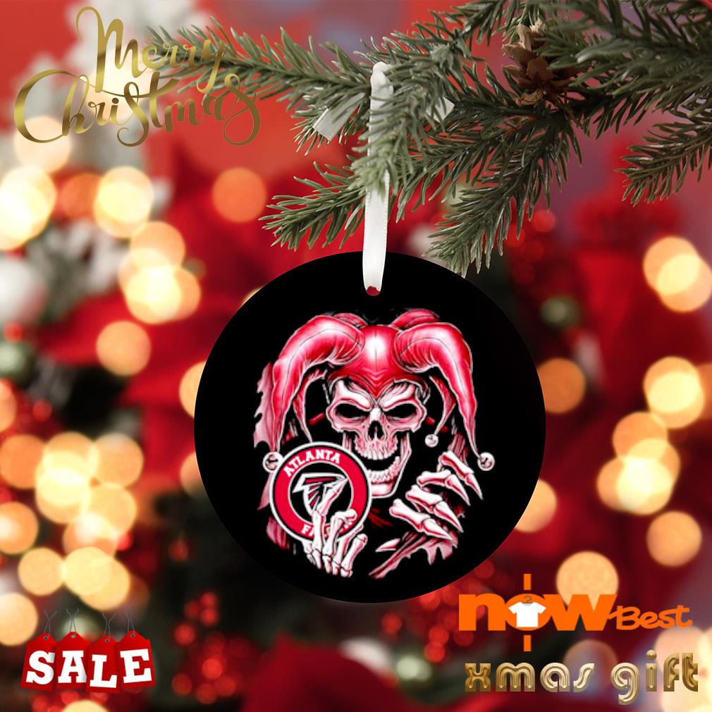 Atlanta Falcons Logo NFL Ugly Grinch Christmas Ornament Custom Name