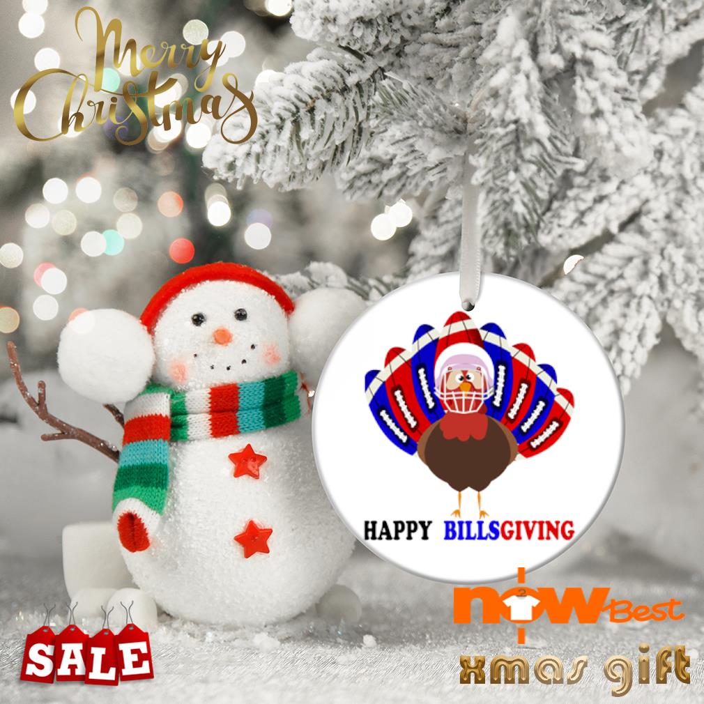 Buffalo Bills Hallothanksmas Halloween Thanksgiving Christmas ornament