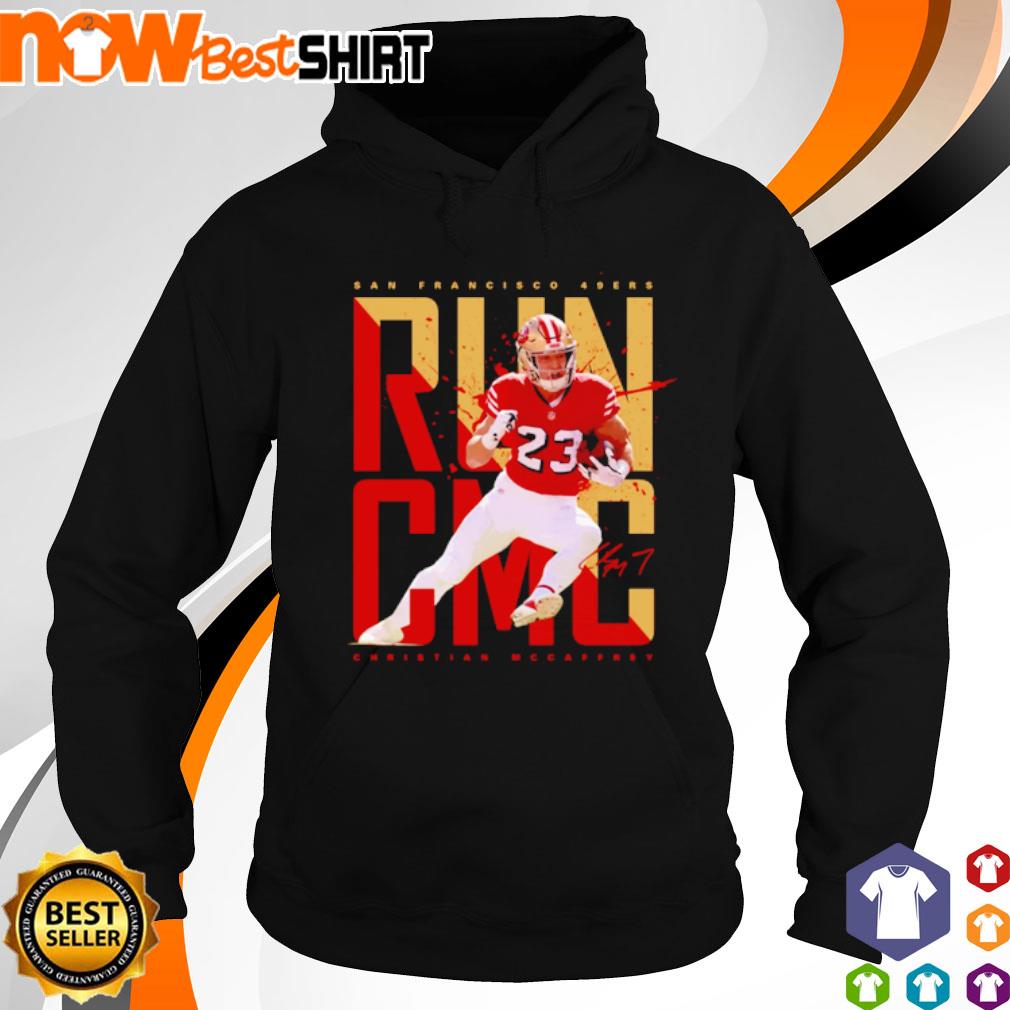 Christian McCaffrey 23 San Francisco 49ers football player glitch poster  shirt, hoodie, sweater, long sleeve and tank top