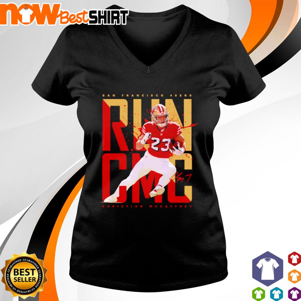 Christian Mccaffrey Run Cmc 49ers Shirt , San Francisco Niners Tee Tops  Unisex T-shirt