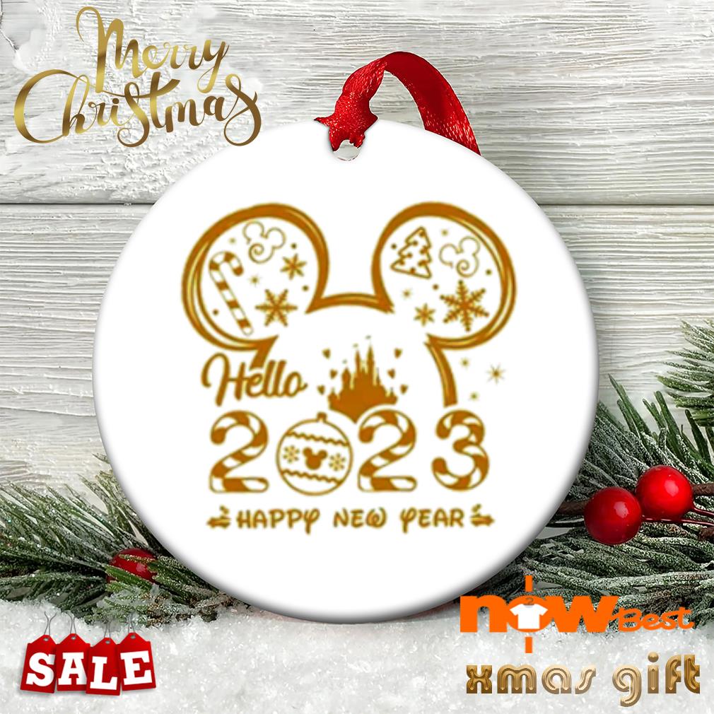 Hello 23 Happy New Year Disney Ornament Hoodie Sweatshirt And Tank Top