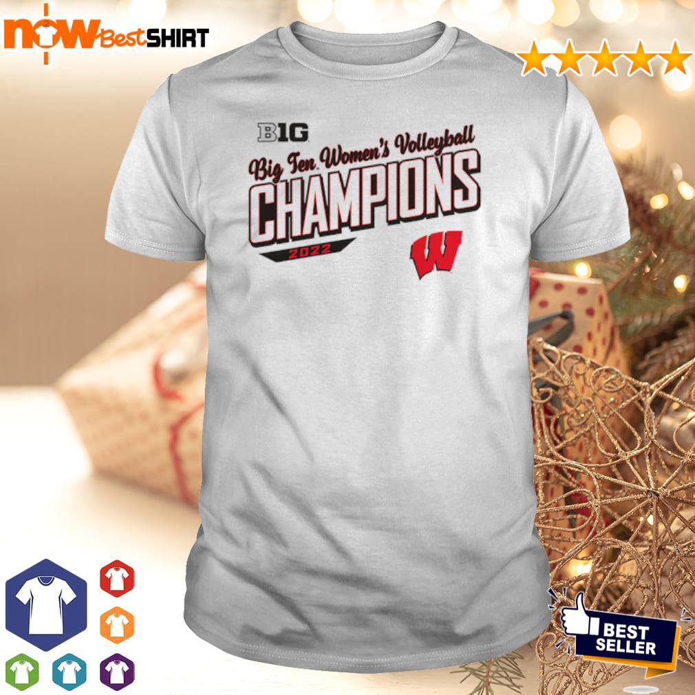 Wisconsin Badgers 2022 Big Ten Women's Volleyball Champions T-Shirt, Custom prints store