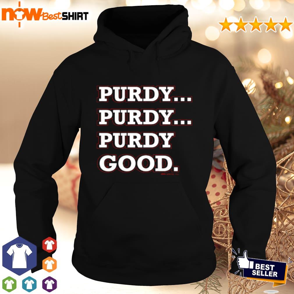 Purdy Good Block Letters Brock Purdy Starting Shirt, hoodie, sweater, long  sleeve and tank top