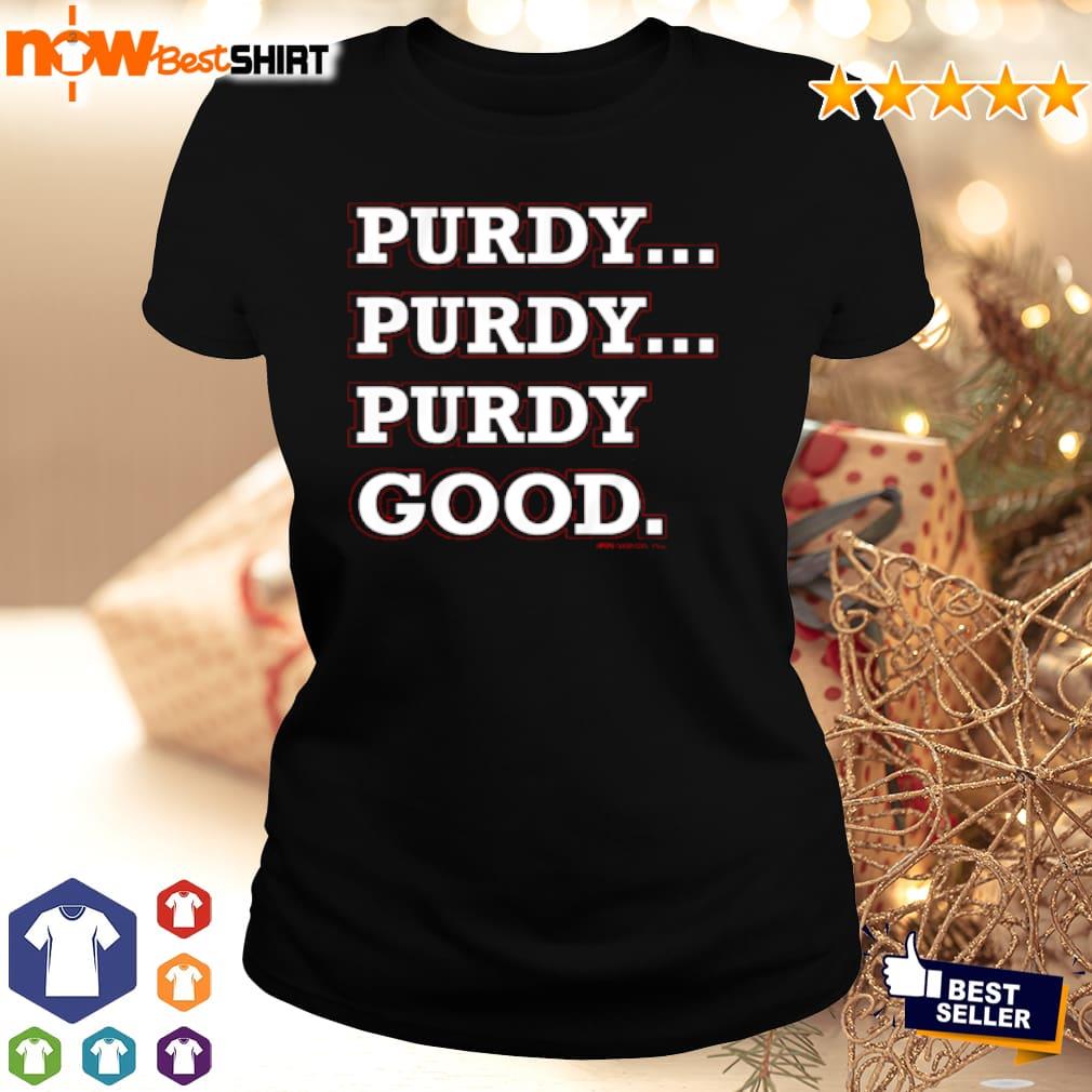 Purdy Good Block Letters Brock Purdy Starting Shirt, hoodie, sweater, long  sleeve and tank top