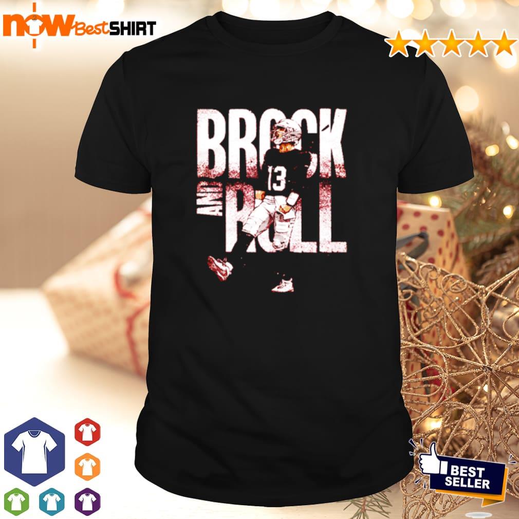 Brock Purdy 'Brock N Roll Baby Glitter' Women Tshirt (Black)