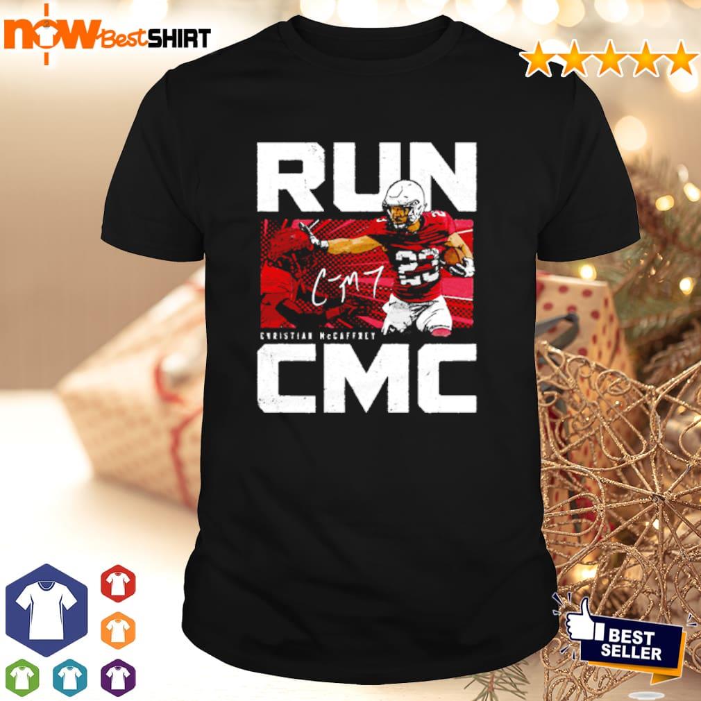 Christian McCaffrey San Francisco Run CMC Metal Unisex T-Shirt