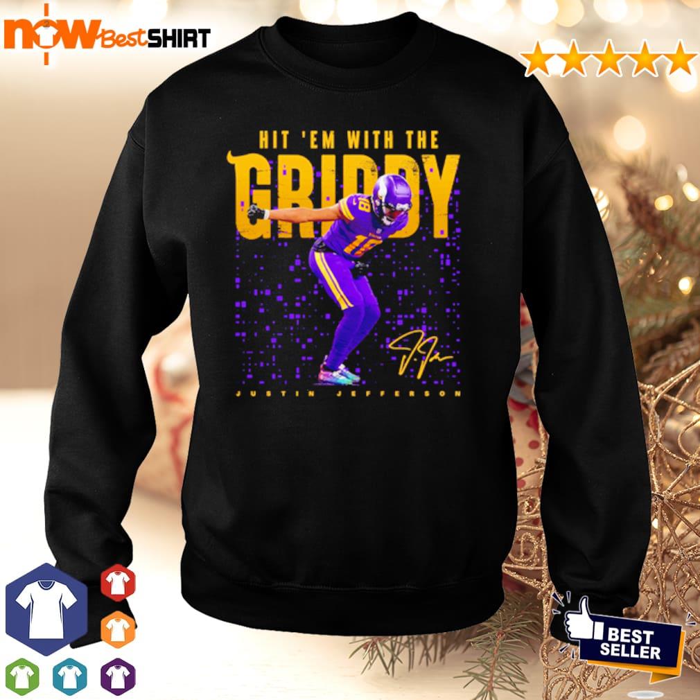 Griddy Justin Jefferson signature shirt, hoodie, sweatshirt and