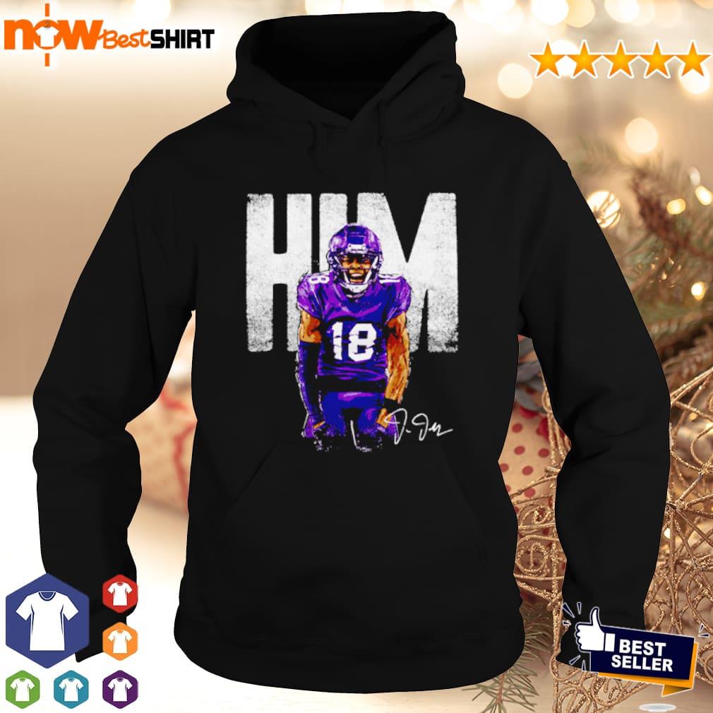 Original Justin Jefferson Minnesota Vikings Him Bold Signature T-shirt,Sweater,  Hoodie, And Long Sleeved, Ladies, Tank Top