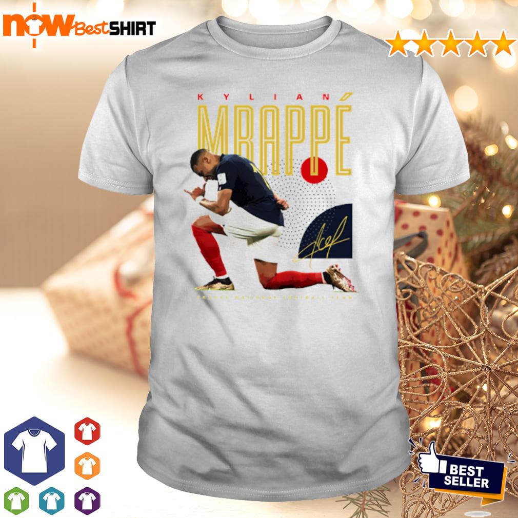 HOFSM.COM Hall of Fame Sports Memorabilia Kylian Mbappe France PSG Signature T-Shirt Football Futbol Soccer Shirt