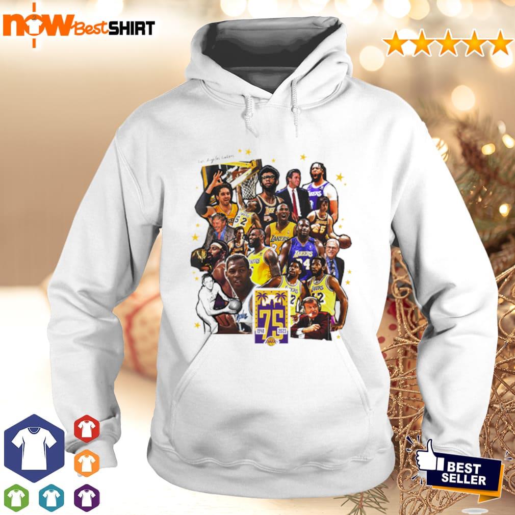 The Los Angeles Lakers Team 75th anniversary 1948-2023 t-shirt, hoodie,  sweater, long sleeve and tank top
