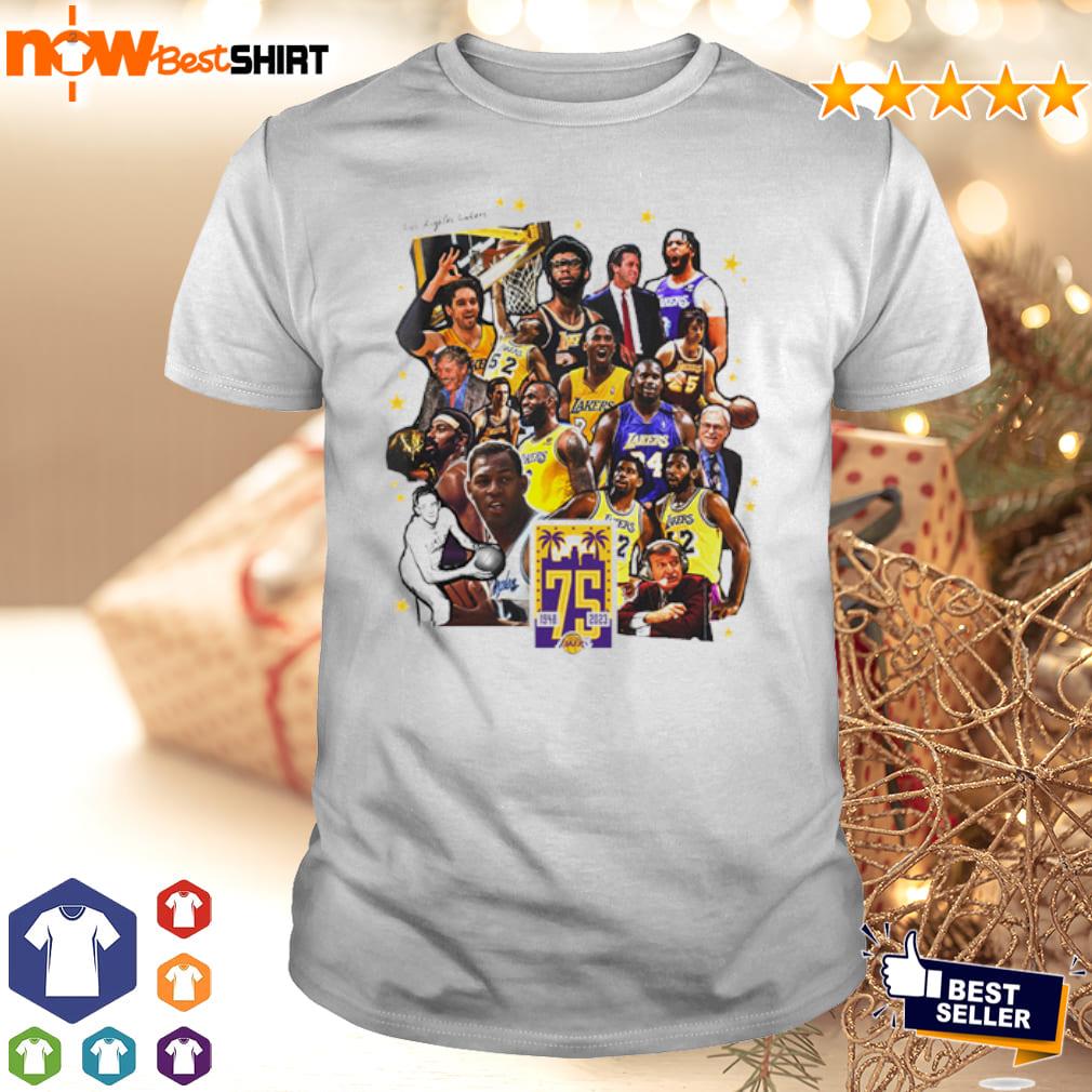 Official Los Angeles Lakers 75th Anniversary 1948-2023 Shirt