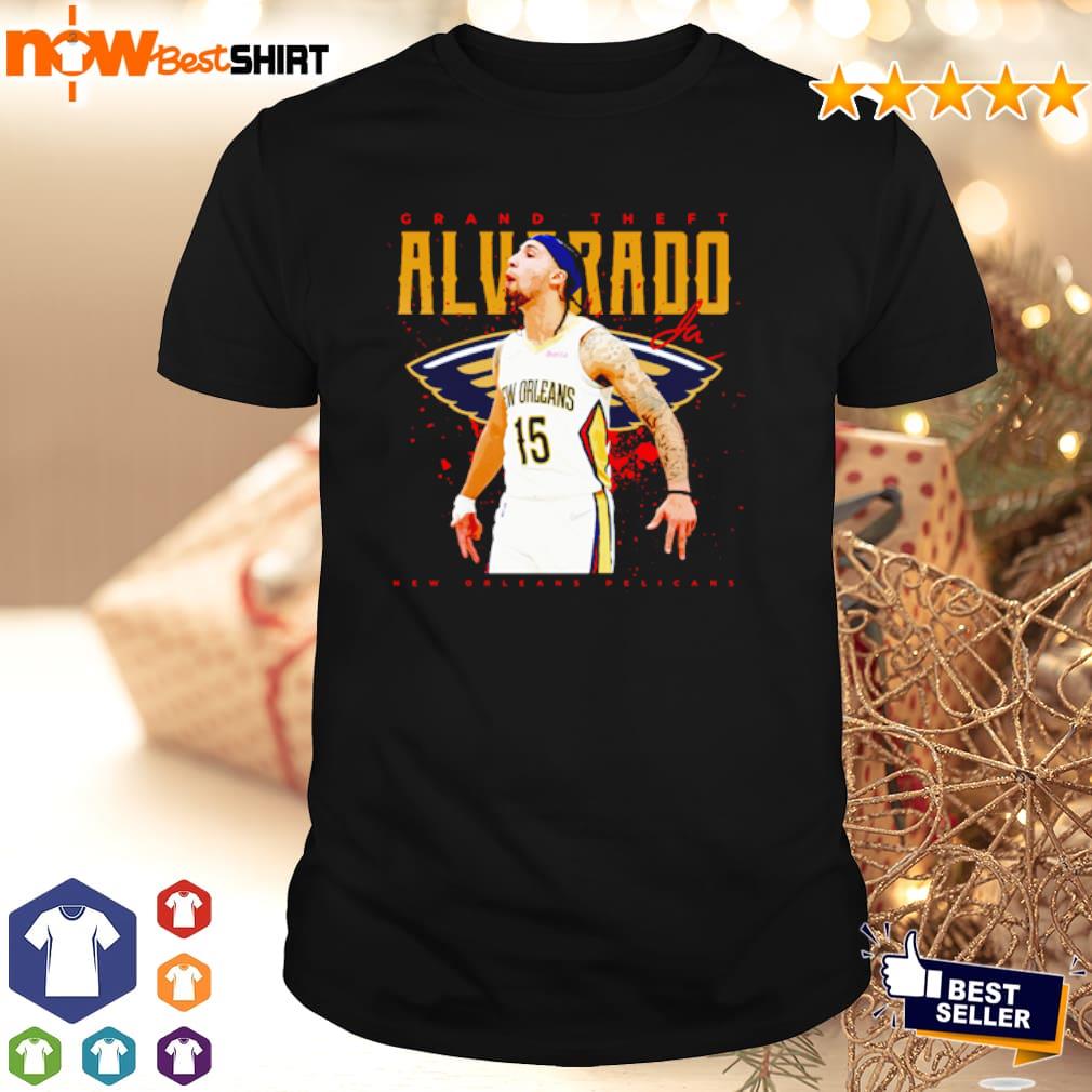 New Orleans Pelicans Jose Alvarado Grand Theft Alvarado signature shirt