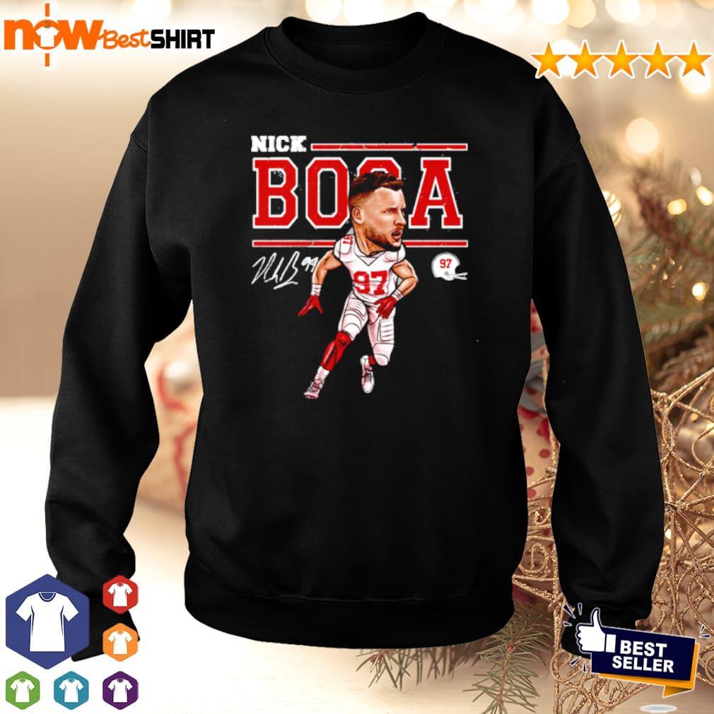 : Baku Apparel San Francisco Fans Nick Bosa Bosa PIC Unisex  Sweatshirt Crewneck Sweater (Black, Small) : Clothing, Shoes & Jewelry