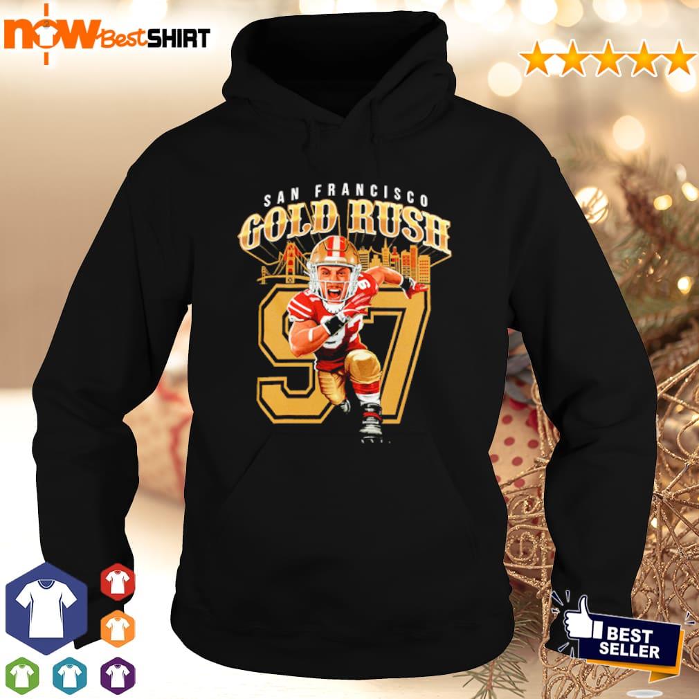 Nick Bosa #97 San Francisco 49ers Gold Rush Red / Black Shirt