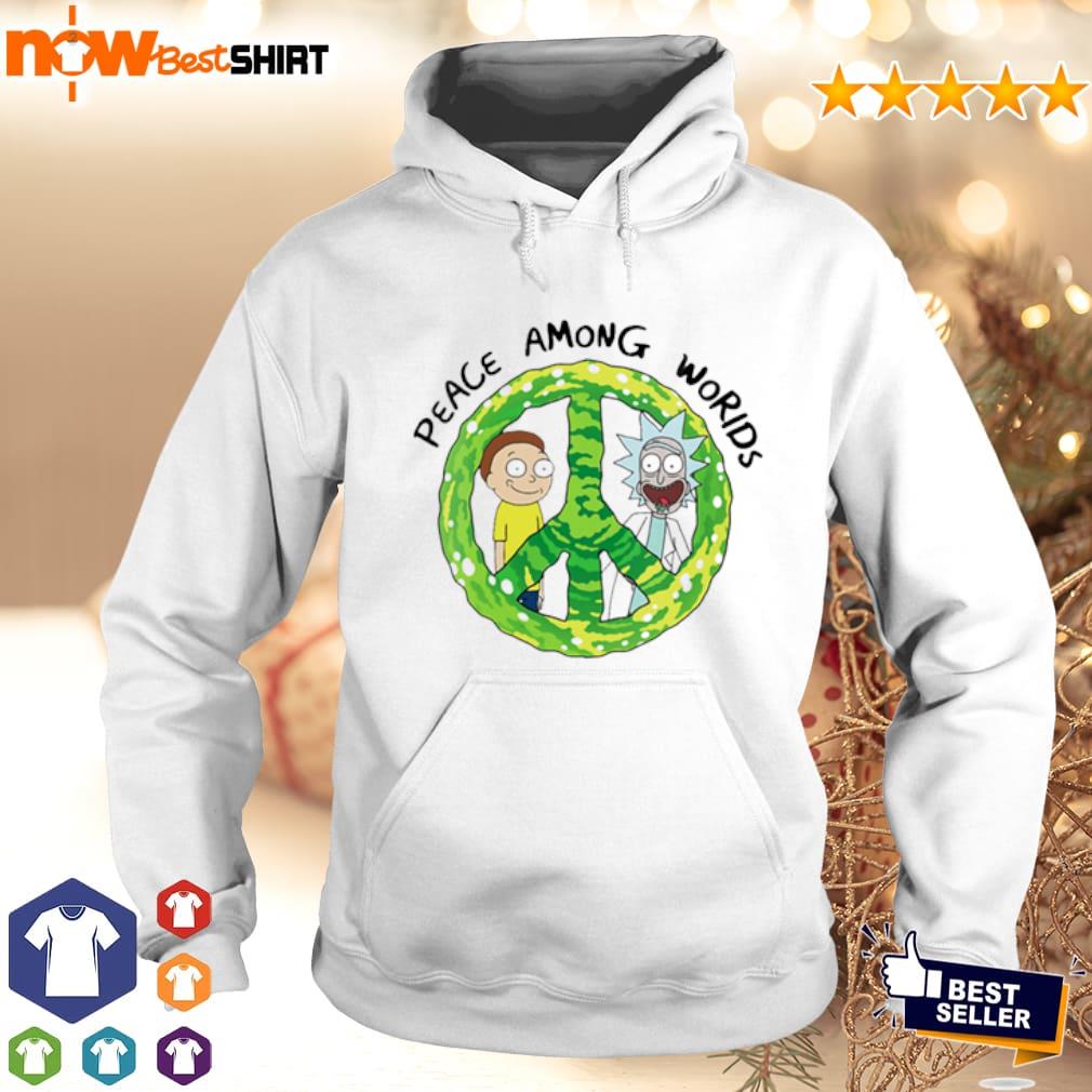 Rick and morty hoodie peace among worlds hot sale