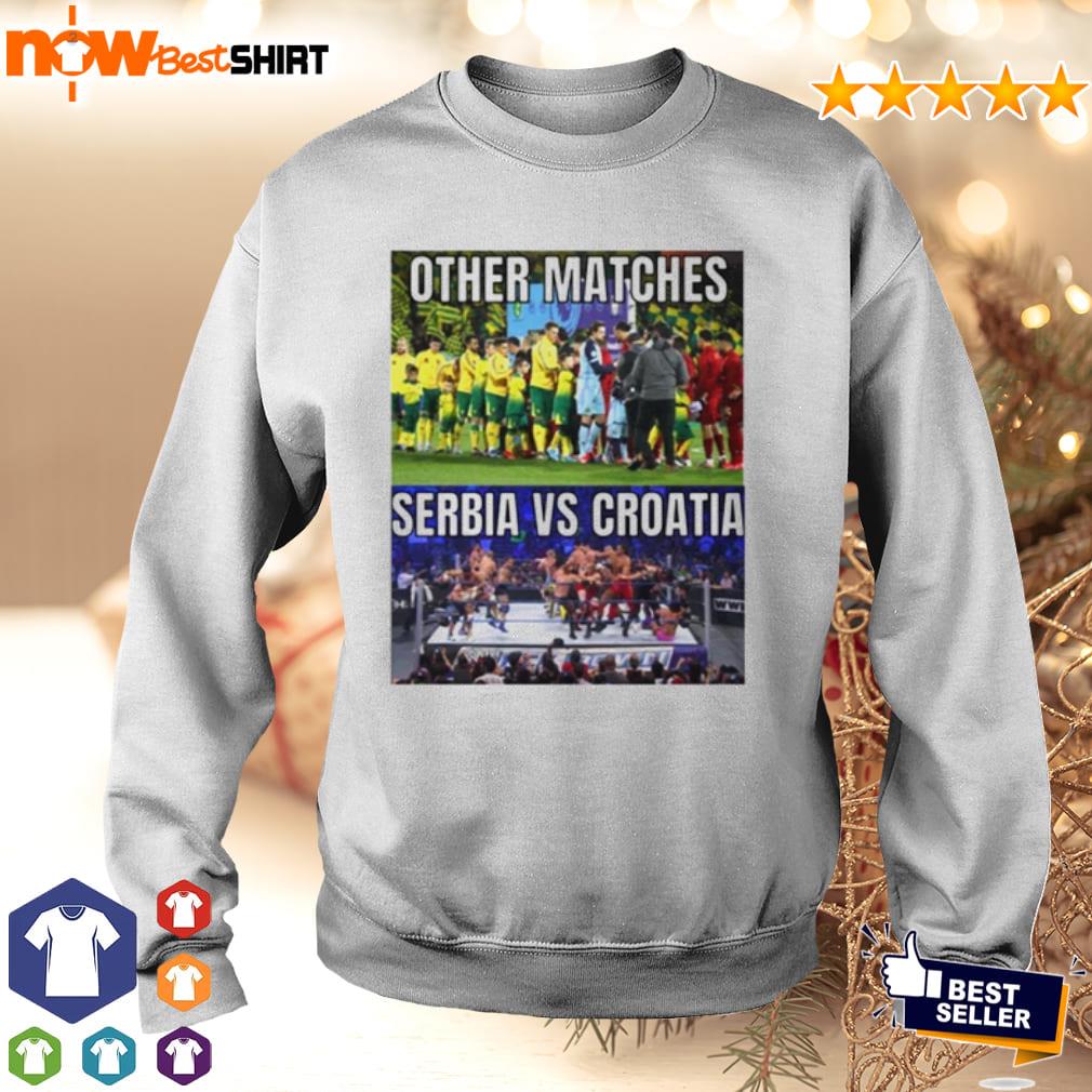 Serbia vs Croatia football game shirt
