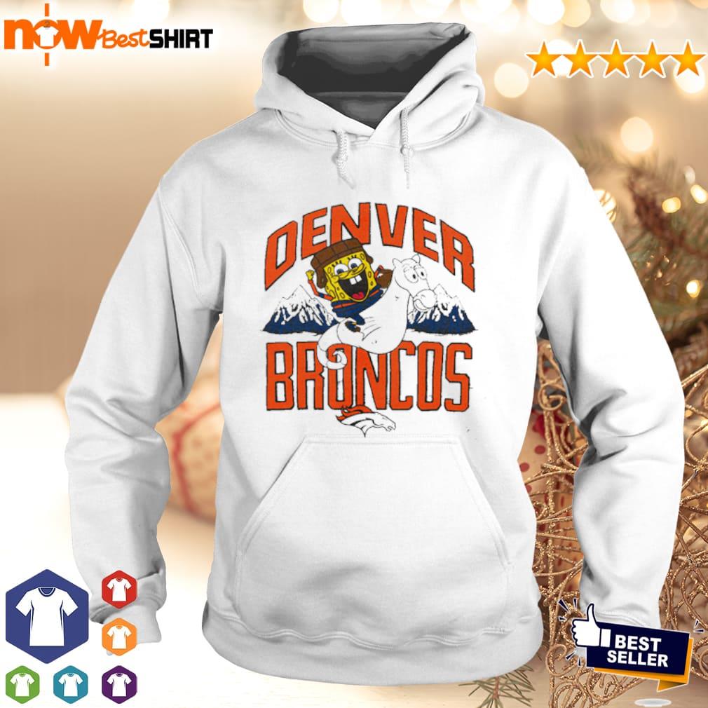 Spongebob ridding Denver Broncos shirt, hoodie, sweater, long sleeve and  tank top