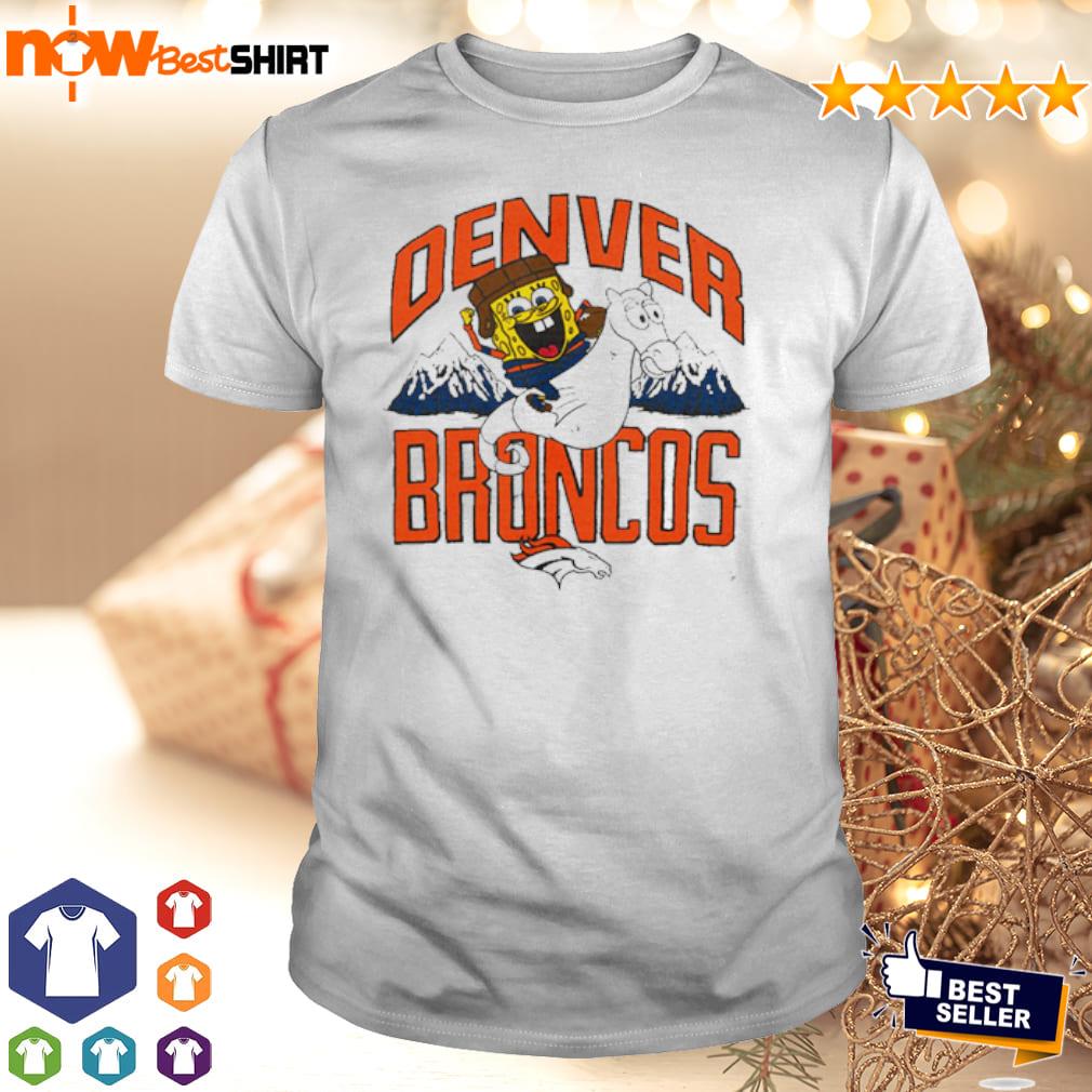 Homage x spongebob gray denver broncos shirt, hoodie, sweater